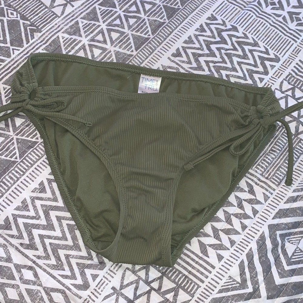Army green swim bottoms